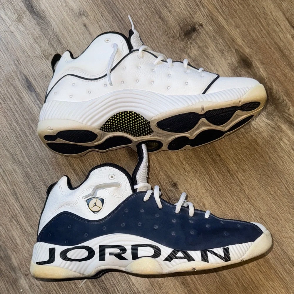 Jordan Size 13 Men’s White and Black Sneakers